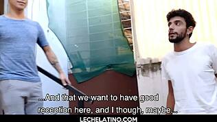 Μεγάλοι πούτσοι Λατίνοι σε καυτό γκέι τρίο με facial