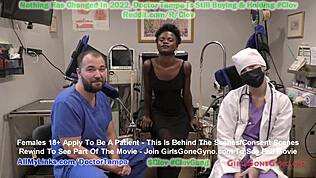 Panenská Rina Arem deflorovaná klinicky doktorom Tampom! Šokujúci prvýkrát v GirlsGoneGyno!