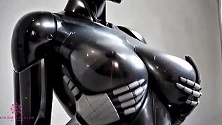 嘿，这大胸性爱机器人已准备好接你的精，近距离POV！