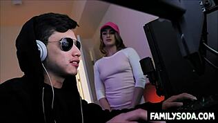 गेमर सौतेला भाई ने सौतेली बहन को जंगली टैबू चुदाई में ठोक दिया!