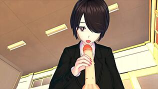 Šéfová provádí školení zaměstnance 3D Hentai 85!