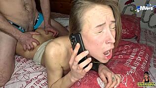 Пасынок жёстко оттрахал молодую мачеху на массаже, а ей понравилось