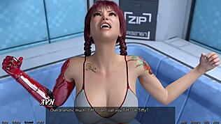 Zaglavljeni u svemiru strip poker sa mladom 18+ sisama i ejakulacijama