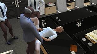 《模拟人生4》办公室狂野群交，震惊所有人