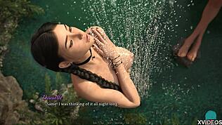 hey, κοίτα αυτές τις έφηβες 18+ καυτές να κάνουν μπάνιο στη φύση, φιλιούνται με μεγάλα στήθη και ξυρισμένα πούτσα.