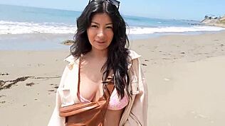 Brothers Wife Cami Strella Cheats with Lev Lieben at Nude Beach