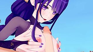 Intenzívny sex s Raiden Shogun v Genshin Impact