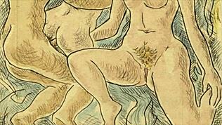 Vintage erotiske tegninger fra gamle tegneserier