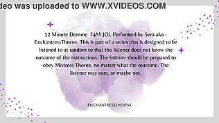 Femdom instruuje masturbaci a pojídání spermatu