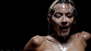 Veronica Leal spermaslampa fitta pumpad och fylld helt.