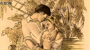 Η μυστική μου ζωή αποκαλύπτεται σε ερωτικό vintage cartoon φαντασία