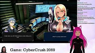 Hey, vtuber lewdneko blir vill med cybercrush 2069 del 1