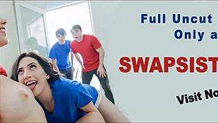 Bella Luna & Sera Ryder foursome tabu dengan stepbrother pelbagai posisi