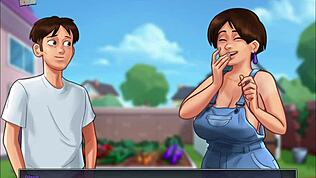 Milf își arată curul mare în episodul Summertime Saga