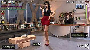 ファッションビズで脚広げマンコ晒し3Dヘンタイアニメゲーム