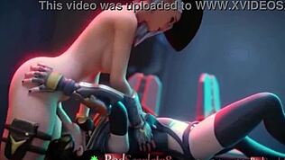 刚看了这个HMV扶她音乐视频，3D动漫效果超赞。人妖内射场面让我震惊！