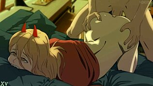 Power 和 Denji 释放狂野的舔阴！