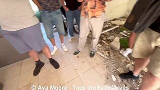 Bukkake géant salope française suce pour l'Euro