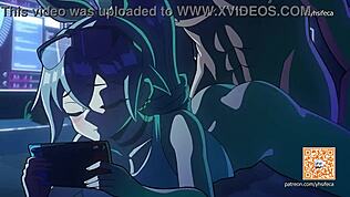 Ei, confere essa animação 2D louca com vaqueira cavalgando! 😜