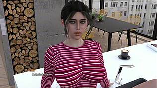 Prepovedana razuzdana ženska z velikimi joškami in pošastnim kurcem v femdom hentai