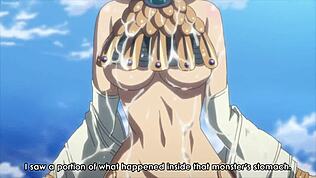 Yo, matez ces reines d'anime Queens Blade vaincues en action fanservice sauvage, sous-titres eng !