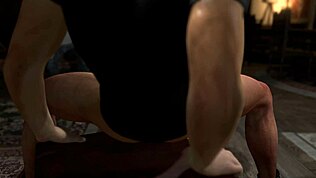 Prima deepthroat di figliastra col patrigno zio in azione 3D