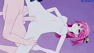 사쿠라 미코와 아카이 하토의 야생 헨타이 VTuber 액션