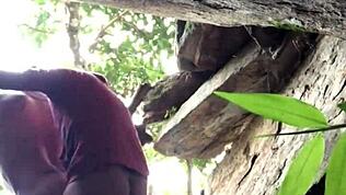 Amateur Couple Has Wild Sex on Beach with Hairy Big Ass