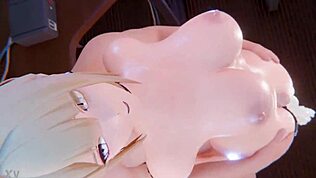 Ого! Дикий кремпай в хентай-мультике с узкой киской!