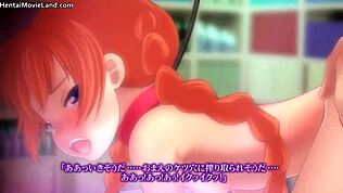 Yo, táto horúca ryšavá anime baba sa stáva divokou a nezbednou!