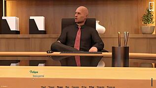 Rödhårig sjuksköterska-hora knullar hårt på sjukhusskrivbord i 3D-tecknat