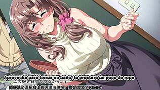 我想让我朋友的妈妈怀孕，激烈西班牙语字幕变态动漫