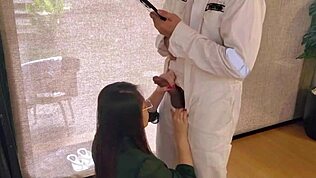 긴 하루 일 후에 아내가 나를 빨아줘