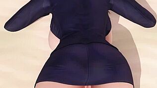 Hej, chcesz zobaczyć jak sekretarka DOA-SA-F10 5 zrzuca ciuchy do majtek?!