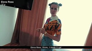 Интенсивная тренировка со сводной сестрой Еленой Росс в диком трейлере