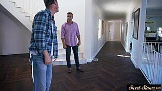 krasna 18+ dobi trdo nagačenje v kuhinji med divjim prizorom