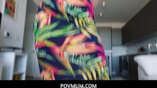 Povmum - Horny Stepson Slams Cuban Stepmother’s Perfect Ass with Cum.