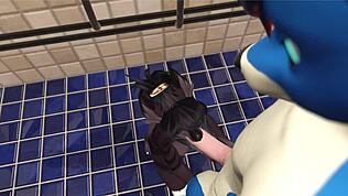 알파 울프가 헬스장에서 슬러티 여자를 거대한 자지로 박아