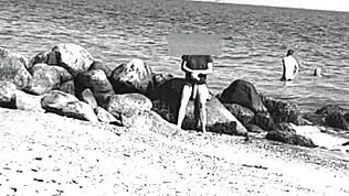 Gerade diesen riesigen Schwanz am Nacktstrand gesehen, unglaubliche Sicht!