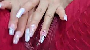 Gosok Memek Lewat Legging Sampai Basah Kotor Banget