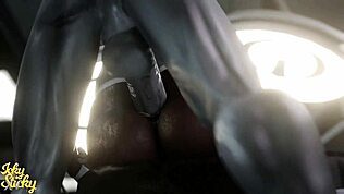 Stor röv kvinnlig robot säger knulla min fitta med den där monstret kuk, alien del 1