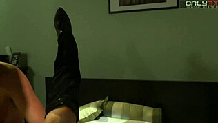 Snyd quickie knep med kæreste, dyb hals og sæd på patter