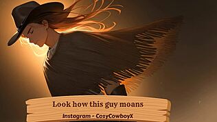 Гледай как този тип стене в екстаз по време на соло оргазъм