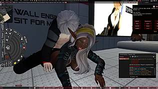 セカンドライフのダークエルフがファンタジーモードで激ヤバエロアクション！🌀