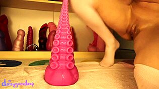 금발 솔로 항문 프로랩스 장난감 플레이