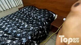 Entrevista caseira de casting: latina peruana Erika cavalga cowgirl pro creampie anal em POV