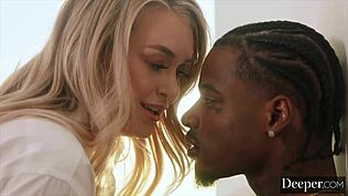 Gorgeous blonde Natalia Starr rides monster BBC.