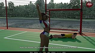 Mora con tette grandi gioca a Sandstorm parte quattro