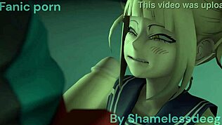 Toga robi facefuck z Deku ssie wielkiego kutasa i dostaje creampie 😈