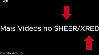 Priscila Araujo naplní tlustému chlapovi prdel svým čurákem v crossdressingu